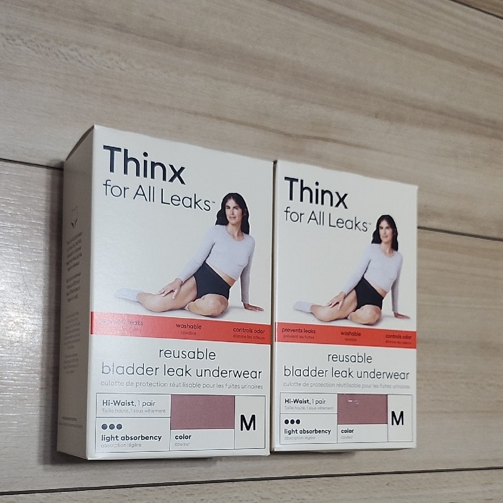 Thinx Reusable Leakproof Underwear - Desert Rose Qty 2 Boxes